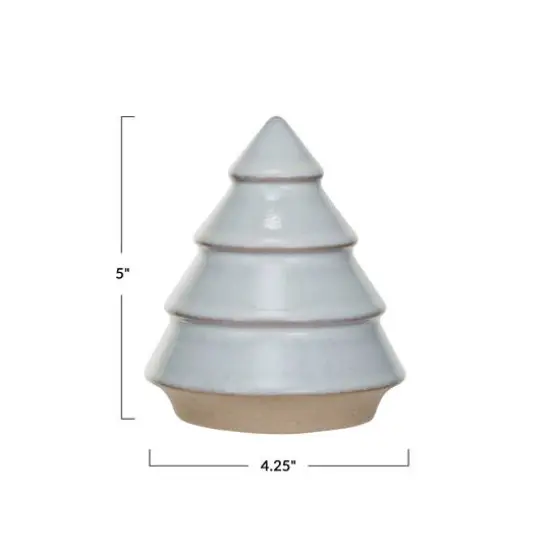 Hello Honey&reg; 5" White Decorative Unglazed Stoneware Tree {4}