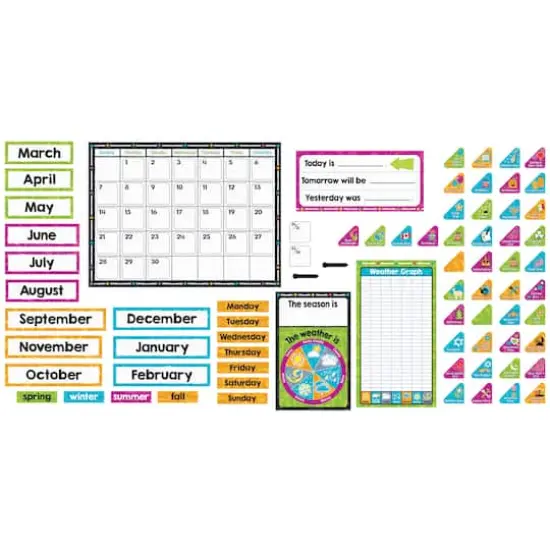 Trend Enterprises® Color Harmony Calendar Bulletin Board Set, 106ct. {4}