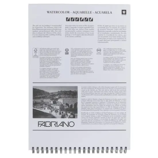 Fabriano&reg; 1264 Spiral Bound Watercolor Pad {4}