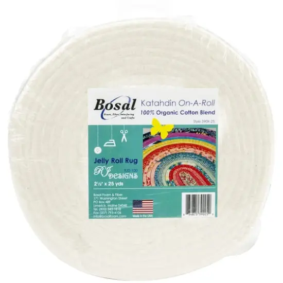 Bosal Katahdin On-A-Roll 2.5" Organic Cotton Batting, 25yd. {1}