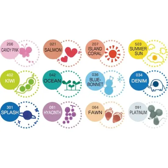 ZIG&reg; Clean Color Dot&trade; 4 Color Dual-Tip Marker Set {4}