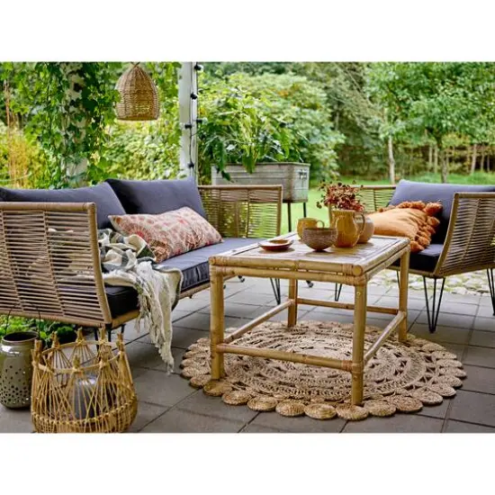 Hello Honey&reg; Natural Boho Hand Woven Jute Rug, 48" {12}