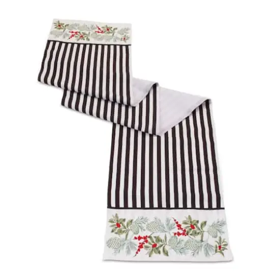 72" Striped Holiday Table Runner {1}