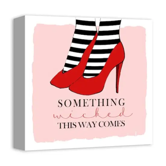 Something Wicked Red Heels Canvas Wall Art {3}