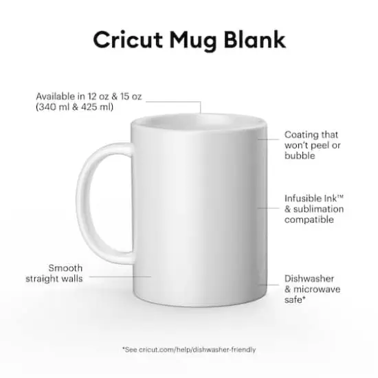 Cricut&reg; 12oz. White Ceramic Mug Blanks, 36ct. {3}