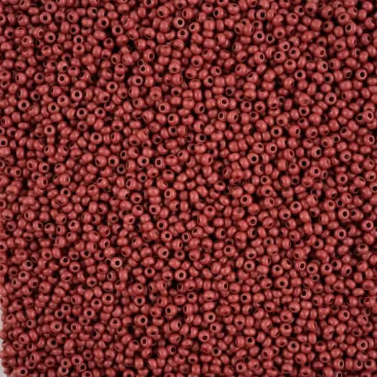 John Bead Terra Intensive 10/0 Czech Glass Seed Beads, 500g Brown Matte {1}