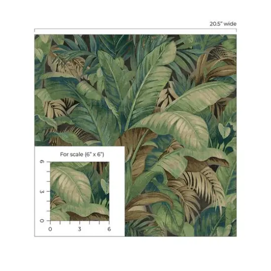 Tommy Bahama Nassau Peel & Stick Wallpaper Jungle {7}