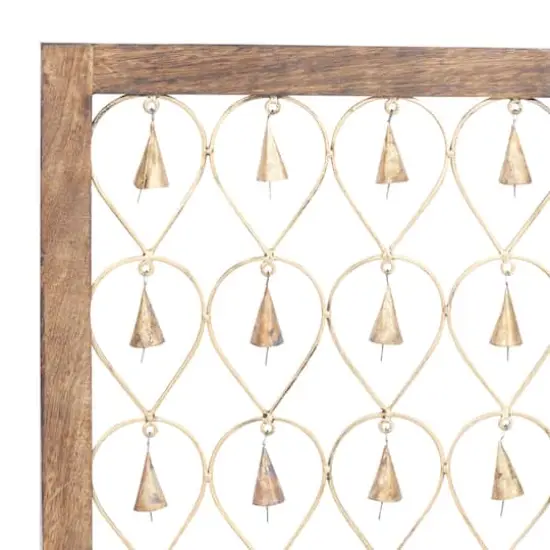 16" Brown Mango Wood Farmhouse Wall Decor, 2ct. {4}