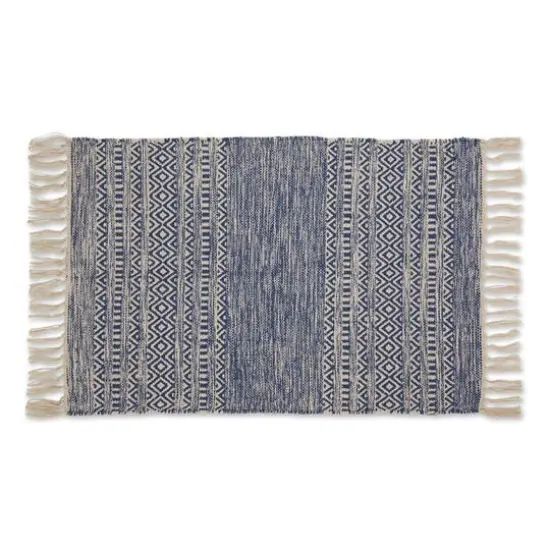 DII&reg; French Blue Textured Dobby Hand-Loomed Rug, 2ft. x 3ft. {1}