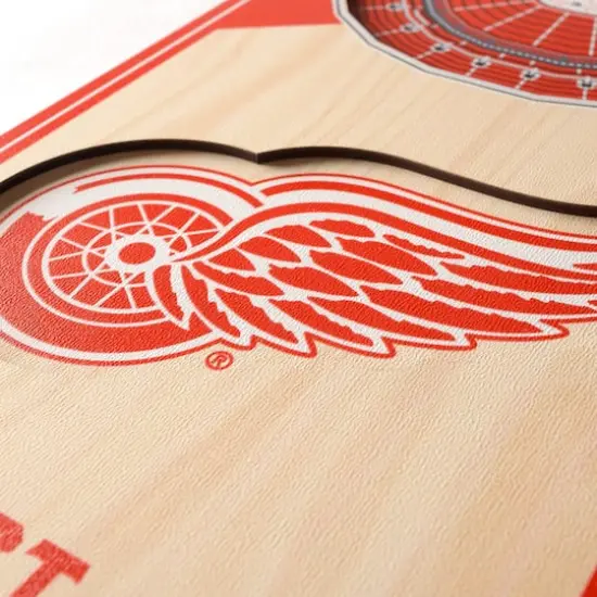 19" NHL 3D StadiumView Banner Detroit Red Wings {6}
