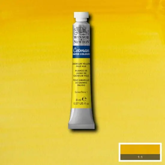 Winsor & Newton&reg; Cotman&reg; Watercolor, 8mL Cadmium Yellow Pale Hue {7}