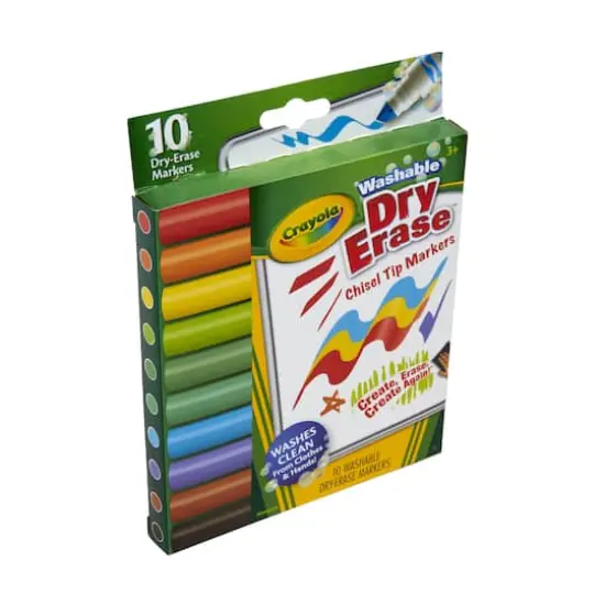 Crayola&reg; Washable Dry Erase&trade; Chisel Tip Markers, 10ct. {7}