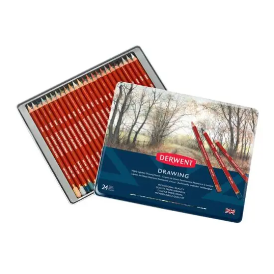 Derwent&reg; Drawing Pencil 24 Color Tin Set {1}