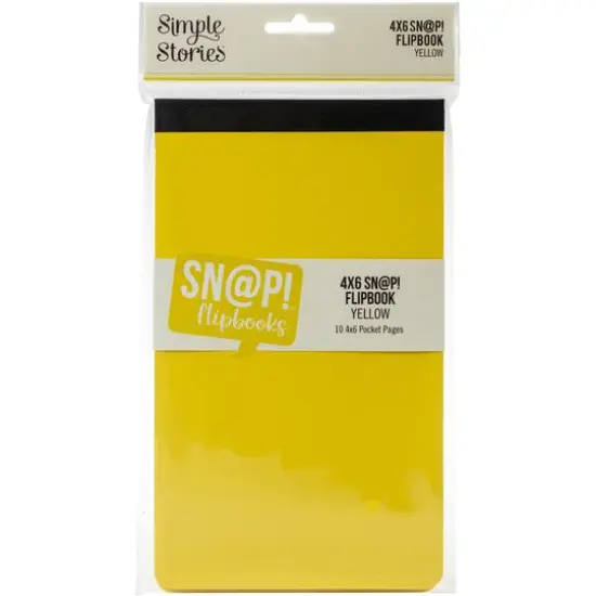 Simple Stories&trade; Sn@p!&trade; Flipbook Album, 4" x 6" Black {2}