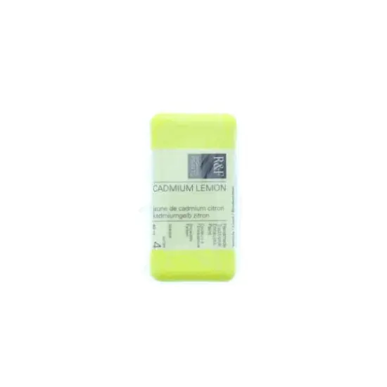 R&F&reg; Encaustic Paint Cake, 40mL Cadmium Lemon {1}