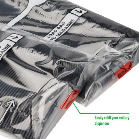 Mind Reader Black Plastic Spoon Dispenser Refills, 100ct. {8}