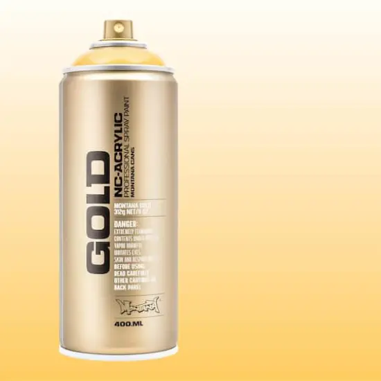 Montana&trade; Cans GOLD Transparent Spray Paint, 400mL T1220 Transparent Yellow Cab {6}