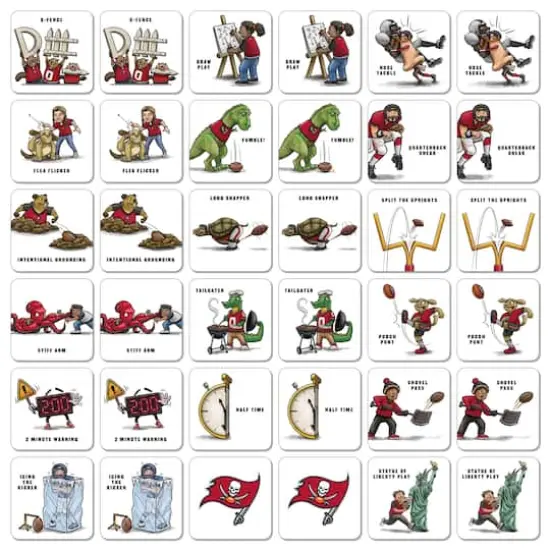 NFL Memory Match Game Tampa Bay Buccaneers {4}