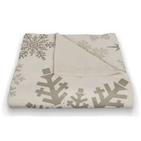 Snowflake Pattern 50x60 Coral Fleece Blanket {3}