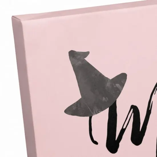Pink Mrs. Wicked Witch Canvas Wall Art {4}