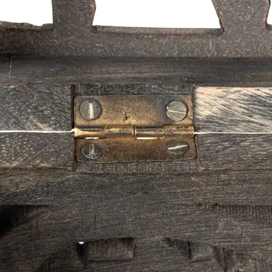 Hello Honey&reg; Espresso Carved Reclaimed & Mango Wood Nesting Boxes Set {7}