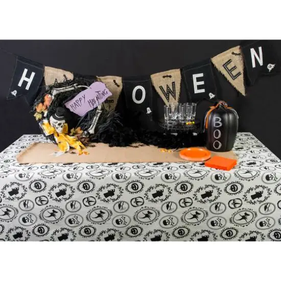 DII&reg; 70" Halloween Portrait Tablecloth {3}