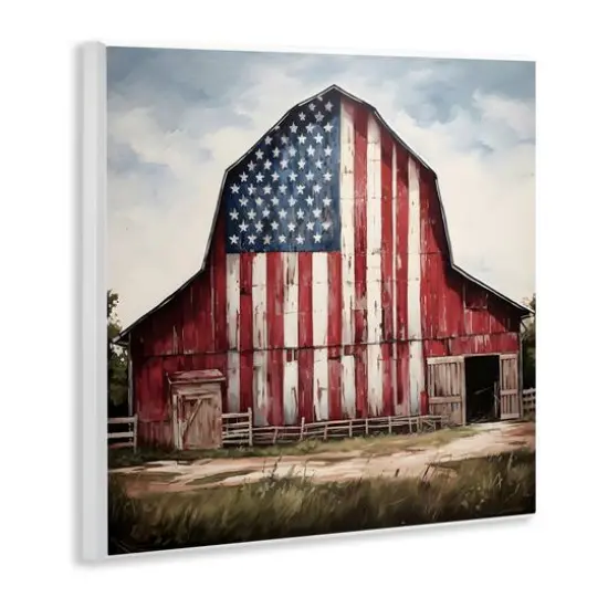 Stupell Industries Americana Barn View Wall Plaque Art {4}