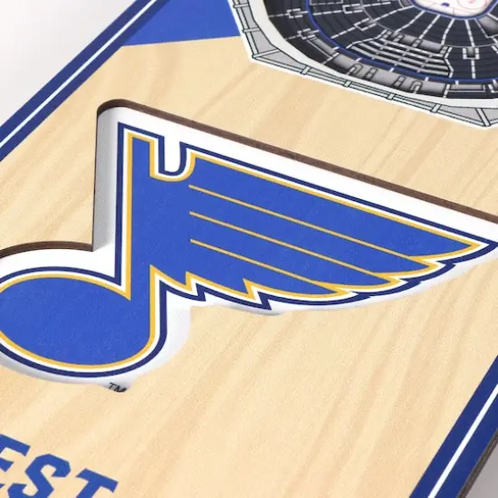 19" NHL 3D StadiumView Banner StLouis Blues {6}