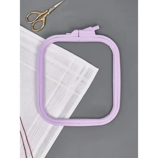 Nurge Plastic Square Hoop Pastel Lilac {5}
