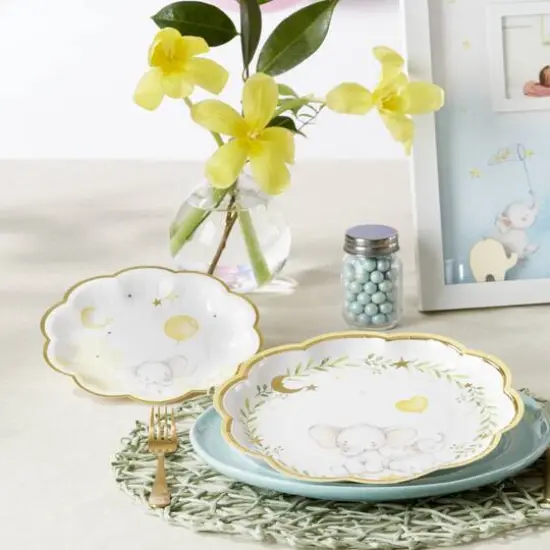 Kate Aspen&reg; 7'' Elephant Baby Shower Premium Paper Plates, 16ct. {7}