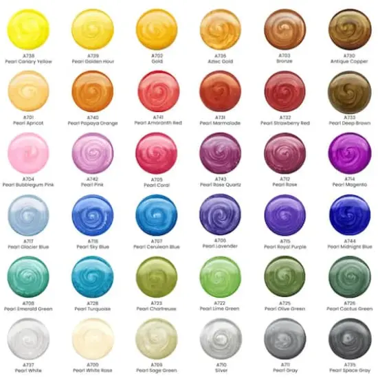 Arteza&reg; 36 Color Metallic Gouache Paint Set {3}