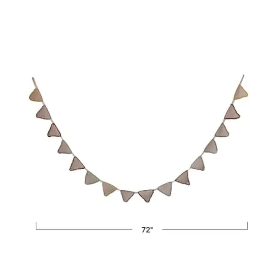 Hello Honey&reg; 6ft. Multicolor Handwoven Crocheted Pennant Garland {5}