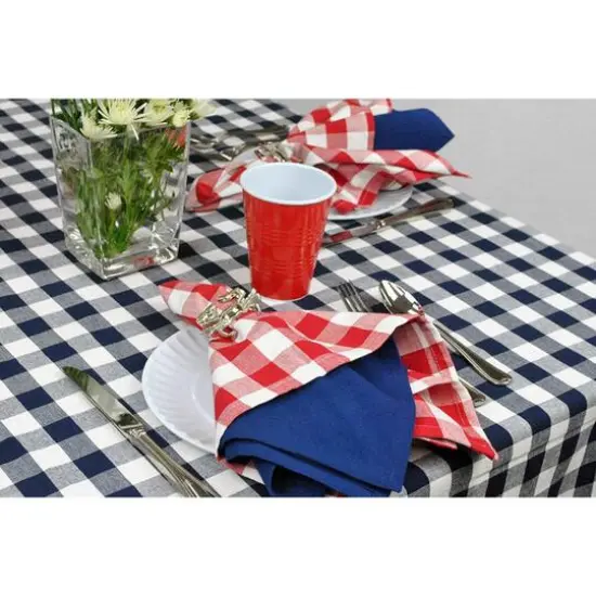 DII&reg; Red & White Checkers Napkin, 6ct. {8}