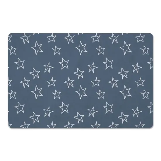 Simple Star Pattern 27" x 18" Floor Mat {1}