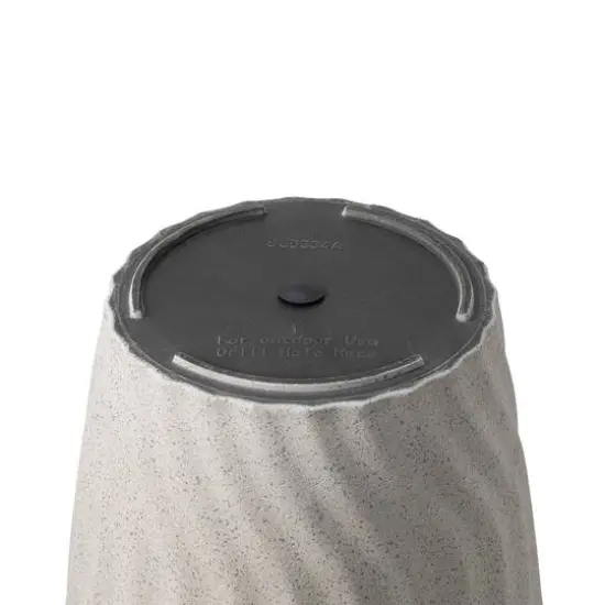 Glitzhome&reg; 24" Sand Beige Faux Terrazzo Wave Textured Ceramic Planters, 2ct. {7}