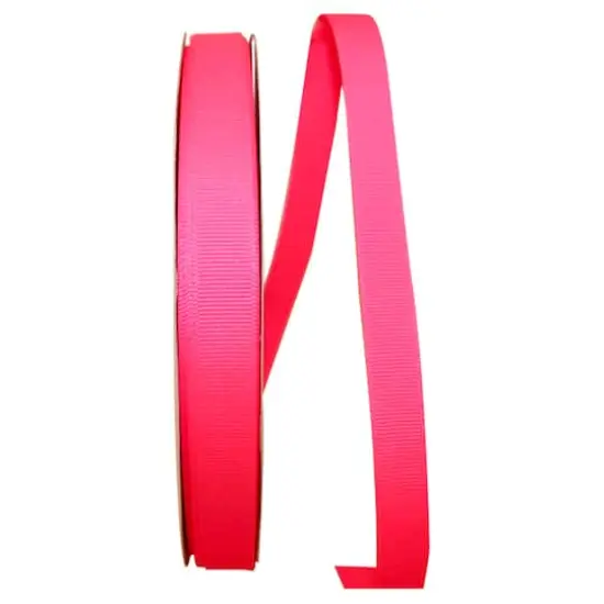 JAM Paper 5/8" Grosgrain Texture Ribbon Neon Pink {1}