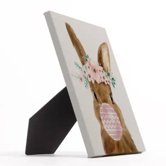 Easter Bunny Bubblegum 8" x 10" Tabletop Canvas {3}