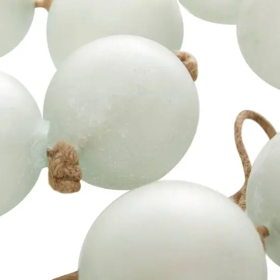 8ft. Extra Long Handmade Glass Beaded Garland with Tassels Teal {8}