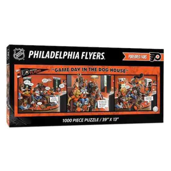 NHL Game Day in the Dog House 1,000 Piece Puzzle Philadelphia Flyers {1}