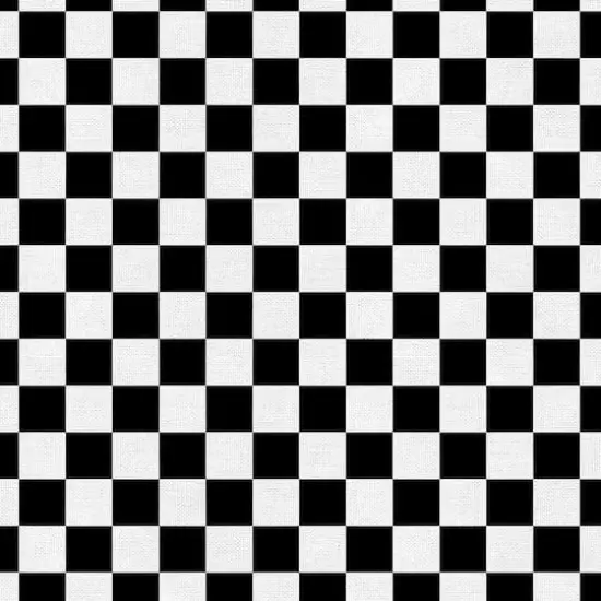 Fabric Editions Black Tile Check Cotton Fabric {4}