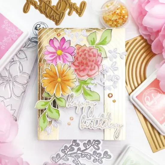 Pinkfresh Studio Arch Backdrop Hot Foil Plate {4}