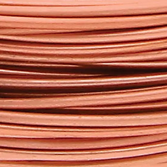 The Beadsmith&reg; Wire Elements&trade; 18 Gauge Tarnish Resistant Half Round Soft Temper Wire, 7yd. Natural Copper {9}