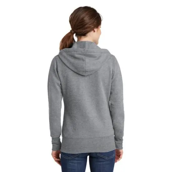 Port & Company&reg; Ladies Core Fleece Full-Zip Hooded Sweatshirt Athletic Heather {5}