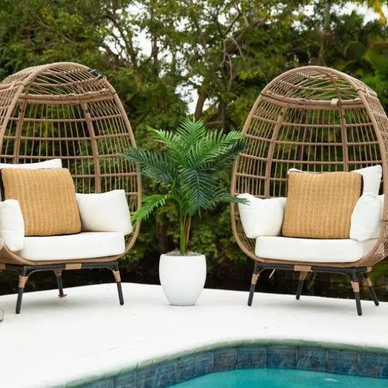 3ft. UV Resistant Artificial Double Robellini Palm Tree (Indoor/Outdoor) {9}