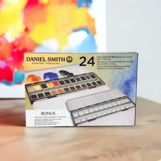 Daniel Smith Extra Fine&trade; Watercolor 24 Color Half Pan Set  {1}