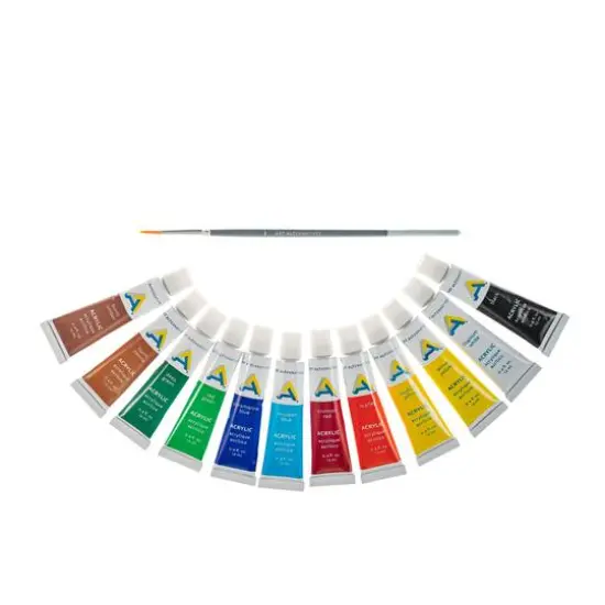 Art Alternatives Economy Acrylic 12-Color Paint Set, 12mL Tubes {1}