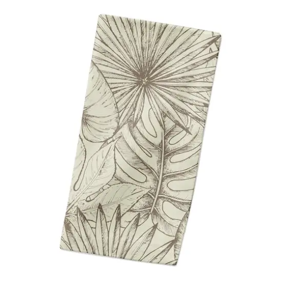 Vintage Palms Cotton Twill Dinner Napkin {4}