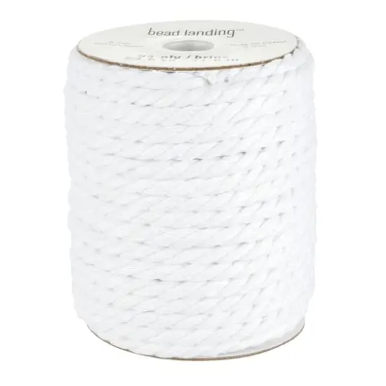 White Macram&eacute; Cording, 23.6yd. by Bead Landing&trade; {1}