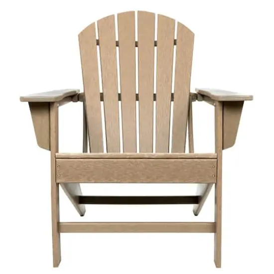 Brown Traditional Adirondack Chair {10}