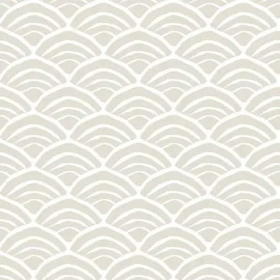 RoomMates Coastal Scallop Peel & Stick Wallpaper Beige {1}